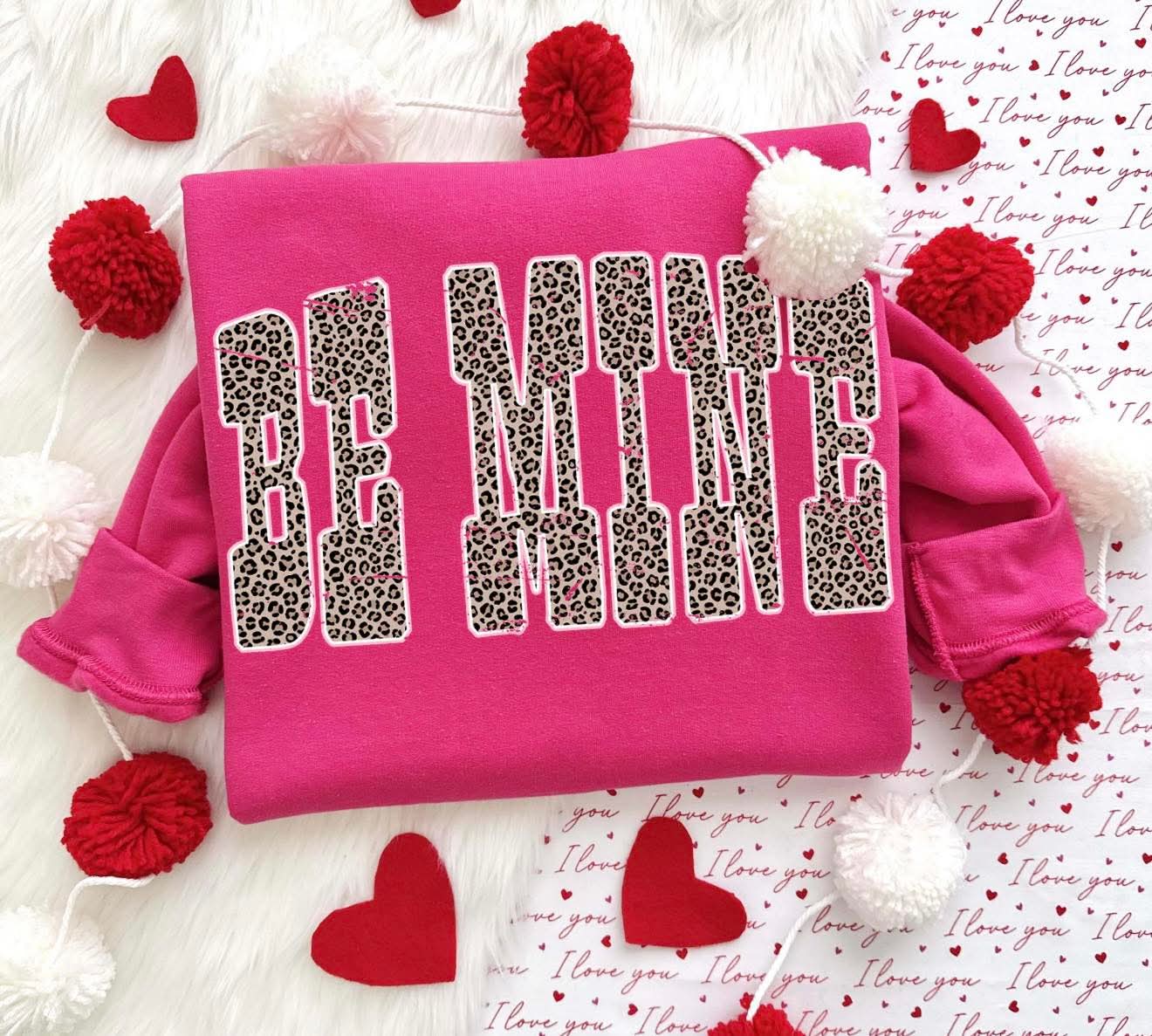 Be Mine Pink Crewneck – Cozy Valentine Style