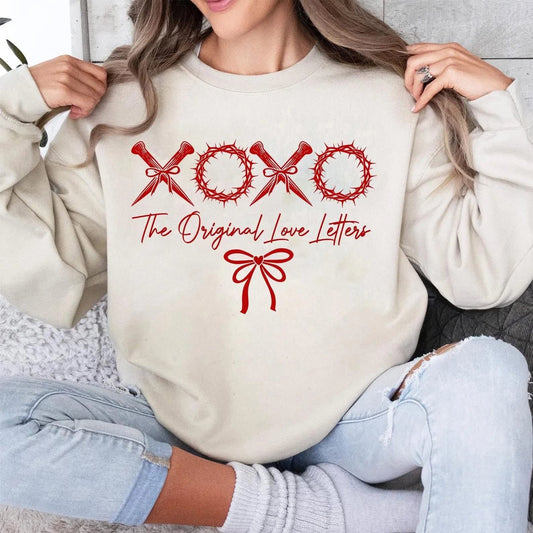 XOXO Original Love Letters Valentine Sweatshirt
