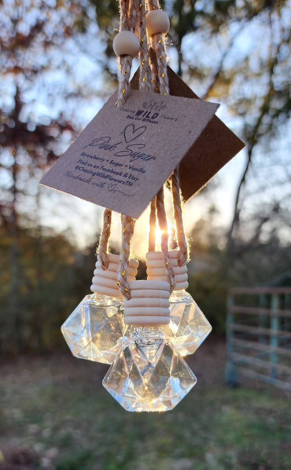 Hanging Car Diffuser | Long-Lasting Clean Scents